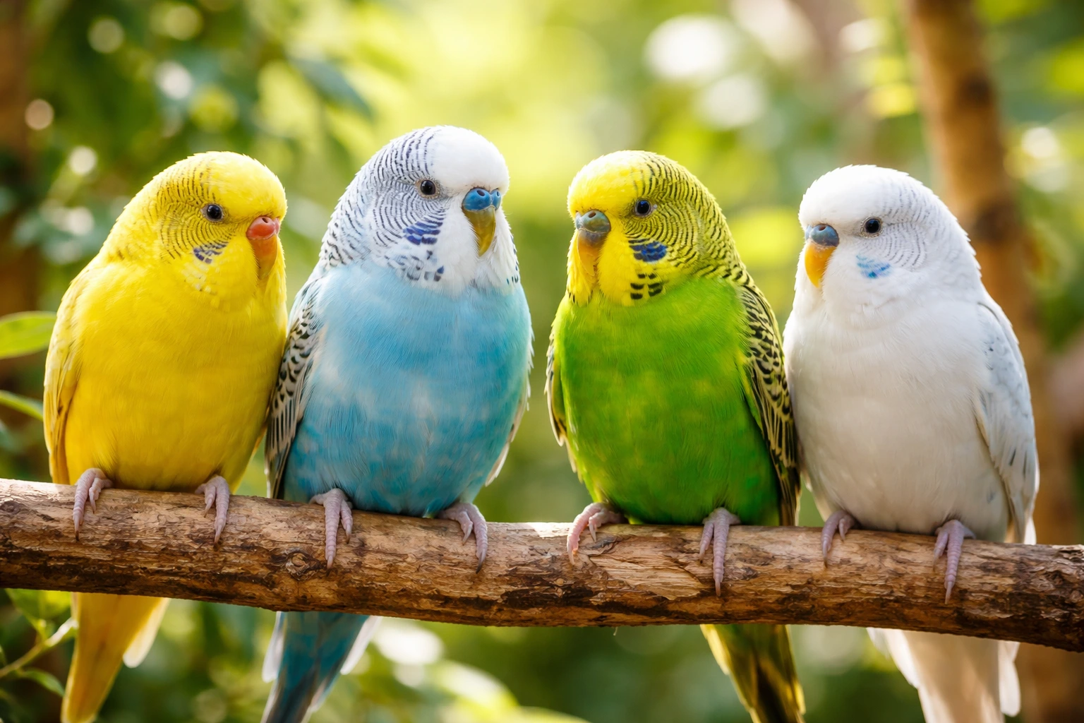 Engelsk Undulat unge (Melopsittacus undulatus)